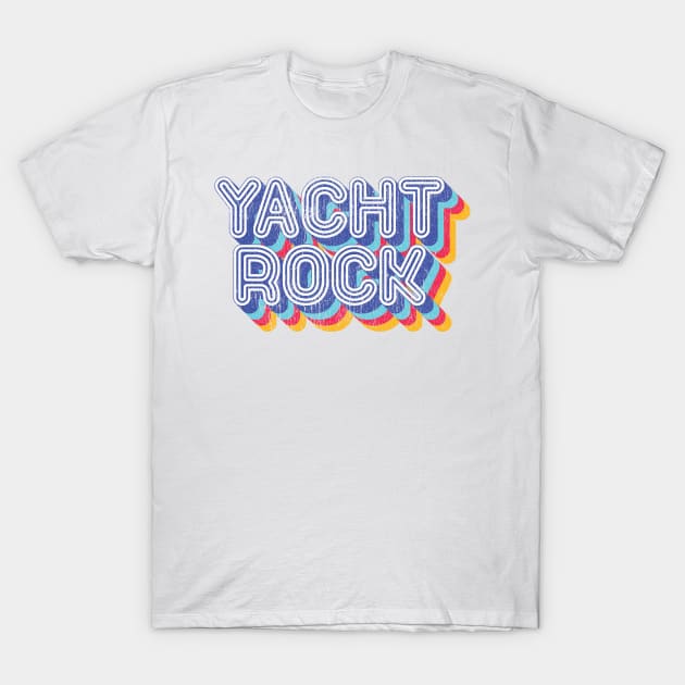 Psychedelic Fade Yacht Rock Party Boat Drinking graphic T-Shirt by Vector Deluxe